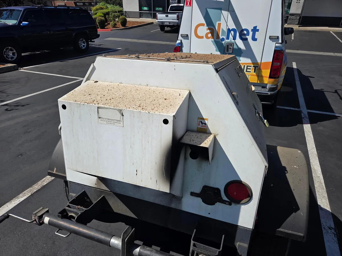 Cleaned a towable diesel generator at work.