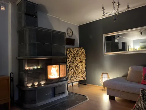 Our first fire of the autumn. Finland.