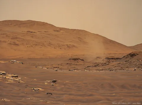 Close-up Dust Devil on Mars