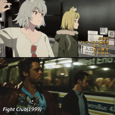 Some of the movie references used in the Chainsmoker Cat OP