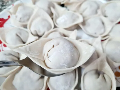 [Homemade] Gold Ingot Shaped Wantons