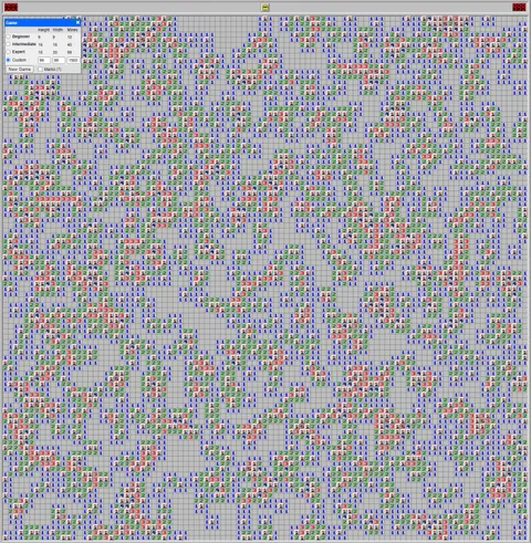 99x99 grid, 1500 mines, first success after probably 2 years of attempts. I can finally retire!!!