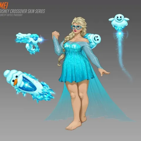 [Repost] Concept skins Overwatch 2 x Disney by Alfonso Pardo Martìnez