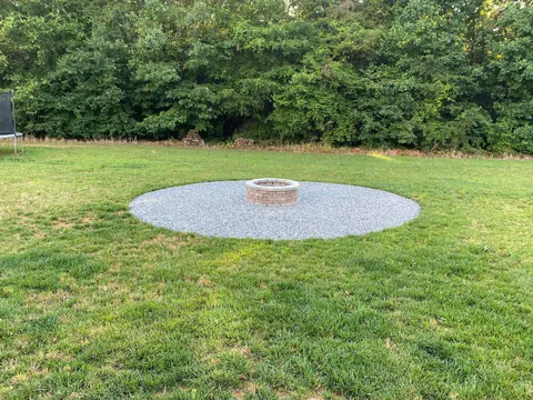 DIY fire pit; hand tools only.