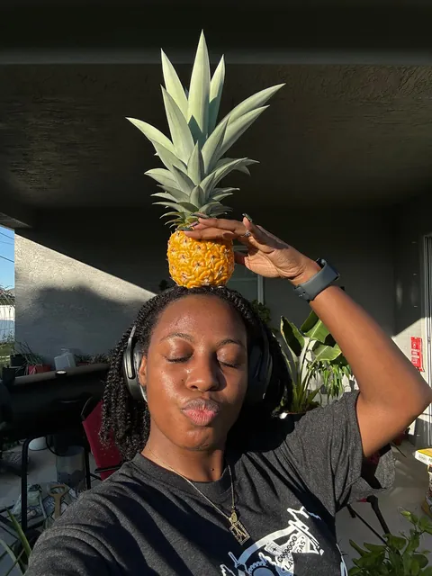 I harvested my first pineapple! 🍍