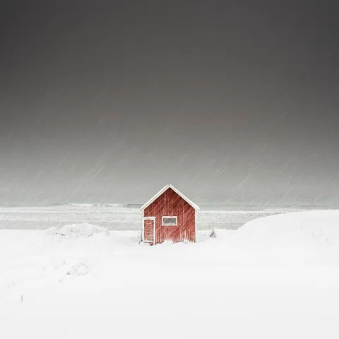 ITAP of this red hut in Norway.