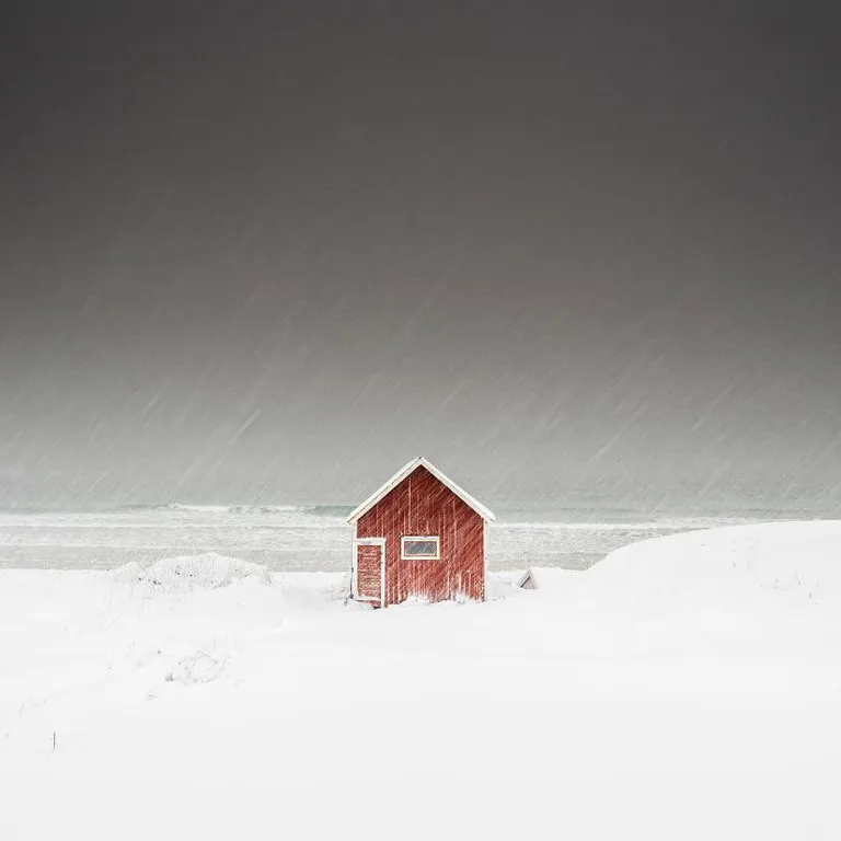 ITAP of this red hut in Norway.