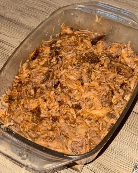 [homemade] pulled pork burgers with brioche buns and coleslaw