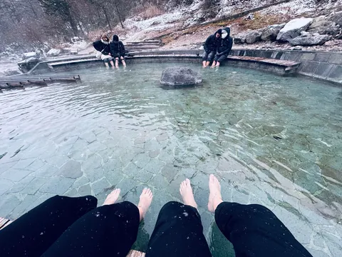 December in Kusatsu, one of the best onsen town in Japan