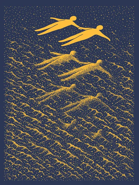 Cosmic Waves, Me, Digital Illustration, 2023