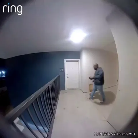 Food delivery guy steals someone's food