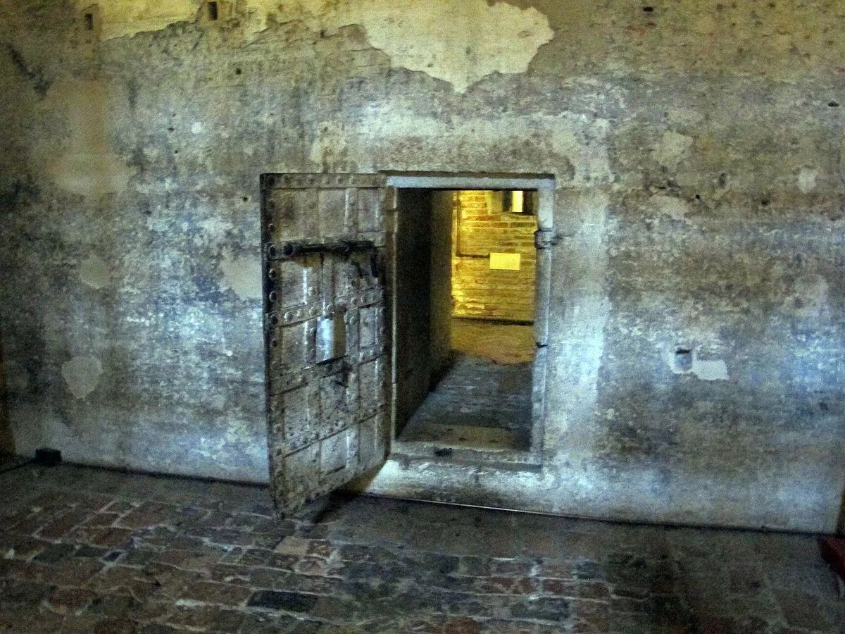 The dungeon of Castello D'este in Italy. Imprisoned after a failed plot against his brother, the reigning duke, Giulio D'este survived for 53 years in this cell until he was released by his grand nephew at the age of 81