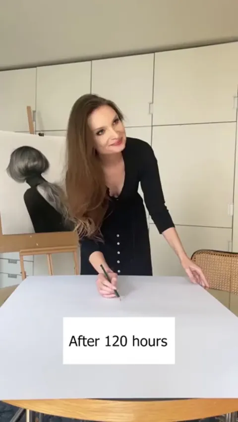 Drawing of my mom 'Florescence'