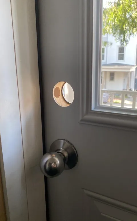 Landlord had the front door replaced a month ago and *almost* finished the job