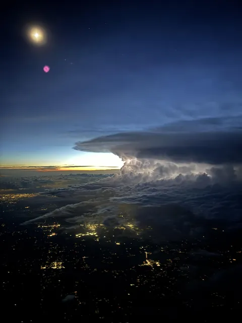 Massive Thunderstorm over Tulsa Aerial Photography 6/29/25