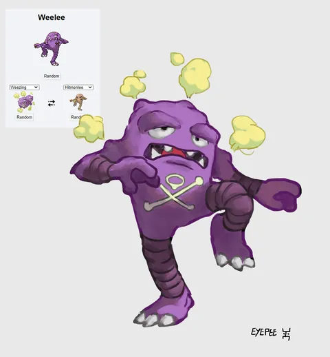 [OC] Some pokemons fusions i did