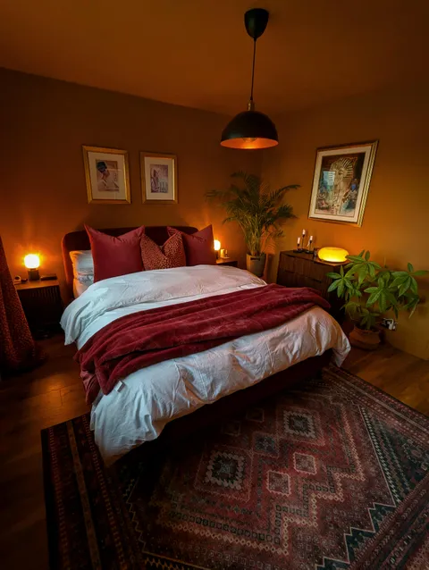 My little orange bedroom