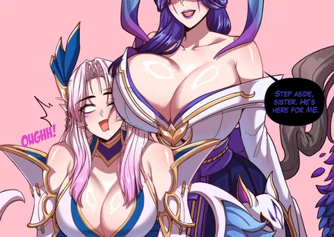 Morgana's path or Kayle's path, you chose "spirit". (Ryuukusnpaiart)