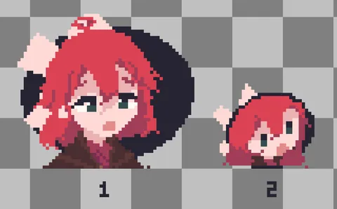 Which dialogue sprite look better, 1 or 2?