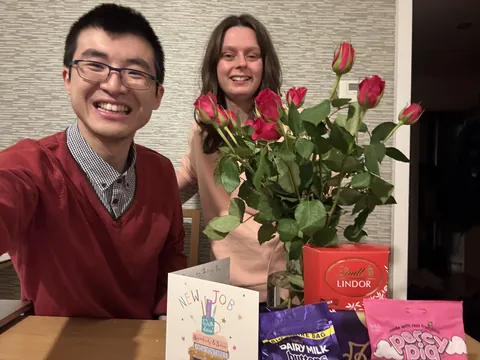 [OC] I started a new job today and I came home to this beautiful surprise from my girlfriend 🥺💖