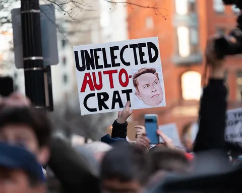 Democratic Lawmakers rally at Treasury Dept. against Musk and DOGE