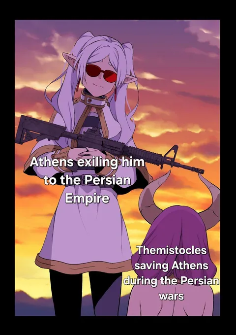 Imagine being the Persian emperor and introducing the guy who ruined your entire military campaign into your court