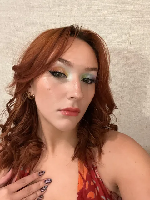 rainbow eye makeup for a WLW sports bar &amp; taco bell. 🌮 🏳️‍🌈
