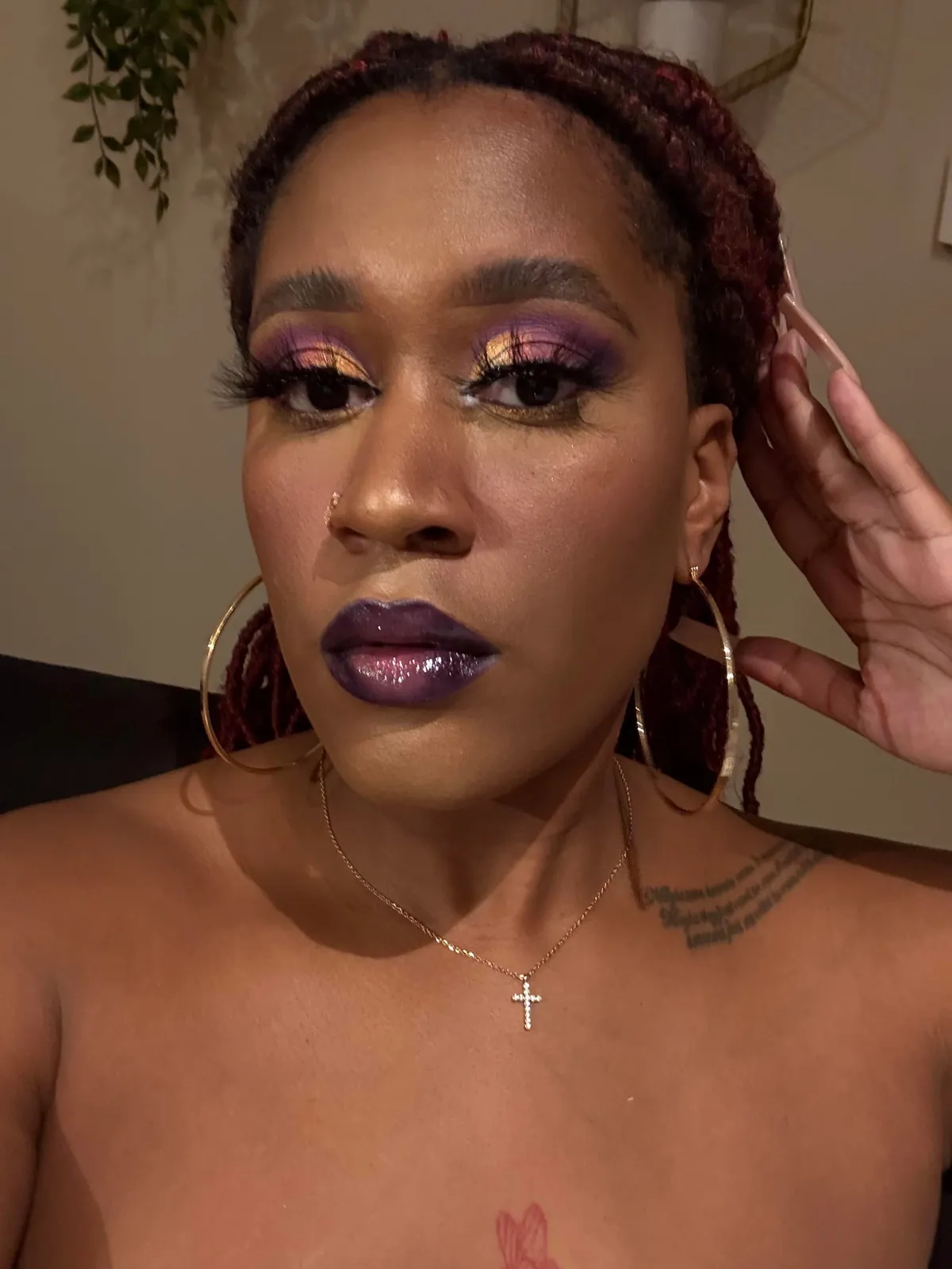 Tried a purple lip for the first time