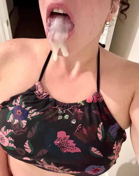 Has to be the biggest load I’ve had in my mouth 🤤