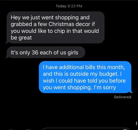 My roommate thinks I should pay for things I had no idea they were buying.