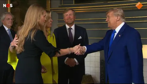 The Orange President meets the Princess of Orange