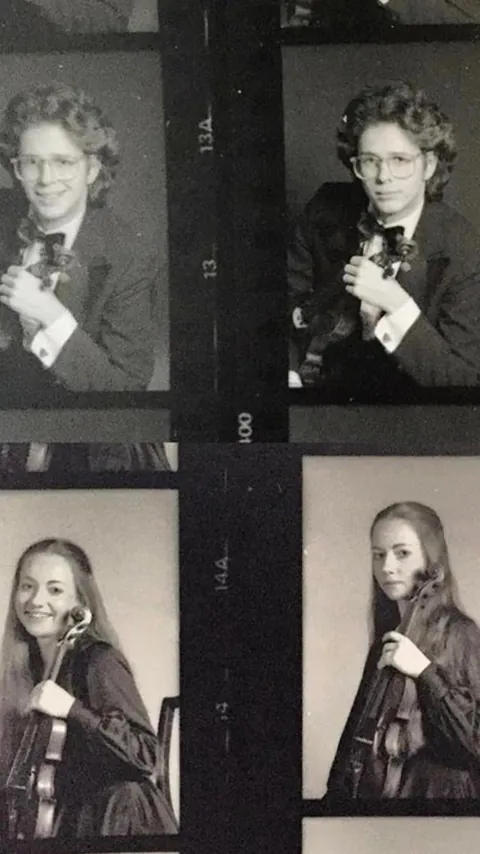 My folks in the 1970s and in 2025 (age 70) + bonus photo of my dad’s high school grad photo