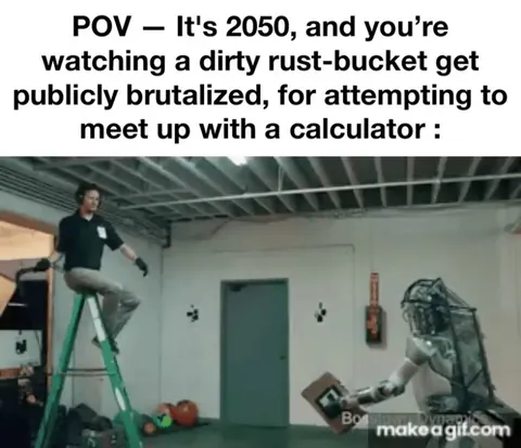 Disgusting bolt muncher.