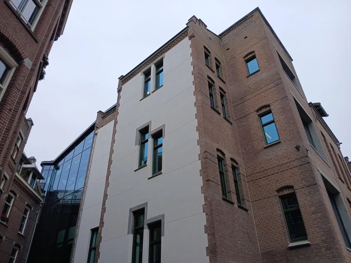 The exterior of the new library of the University of Amsterdam
