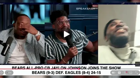 [Highlight] CJGJ laughs and winks at the camera from the Bears locker room, when asked if the Eagles offense is too predictable