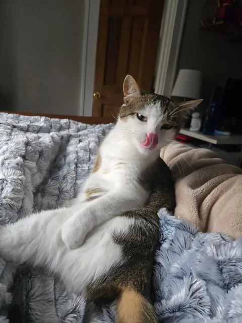 she may sit funny but that's okay