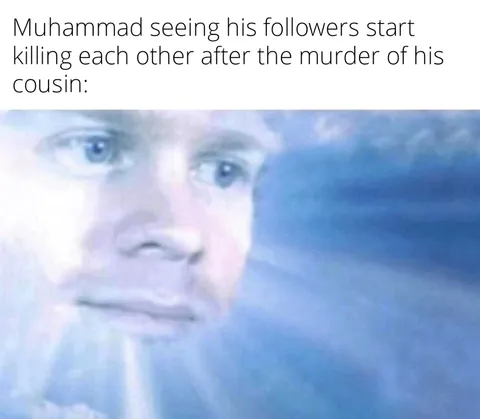 The sunni/Shia split was definitely not something he would have wanted