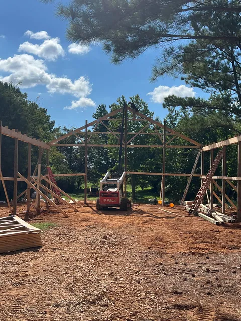 Started my garage… 40x40x14 with a 14x40 lean to.