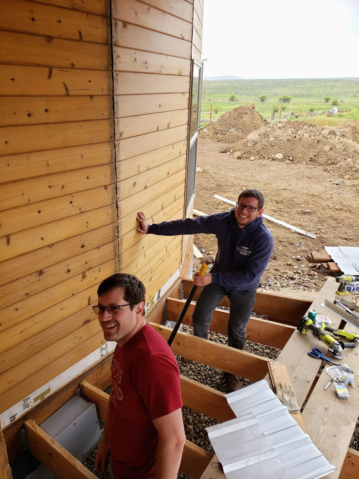 Spent several years building a complete 1300 sq ft roundhouse from top to bottom with my wife, including all framing, electrical, plumbing, HVAC, etc. By far the worst idea we've ever had, and so happy to be in it finally.