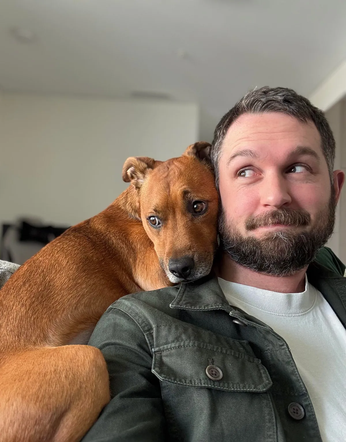 Hector is a bit of a cuddle bug, it’s the best!😘🐕