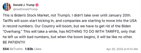 Biden’s Stock Market