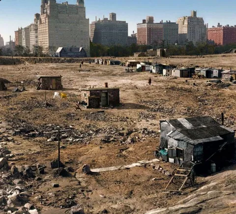 A photo of Central Park during the Great Depression (New York, 1933[OC]