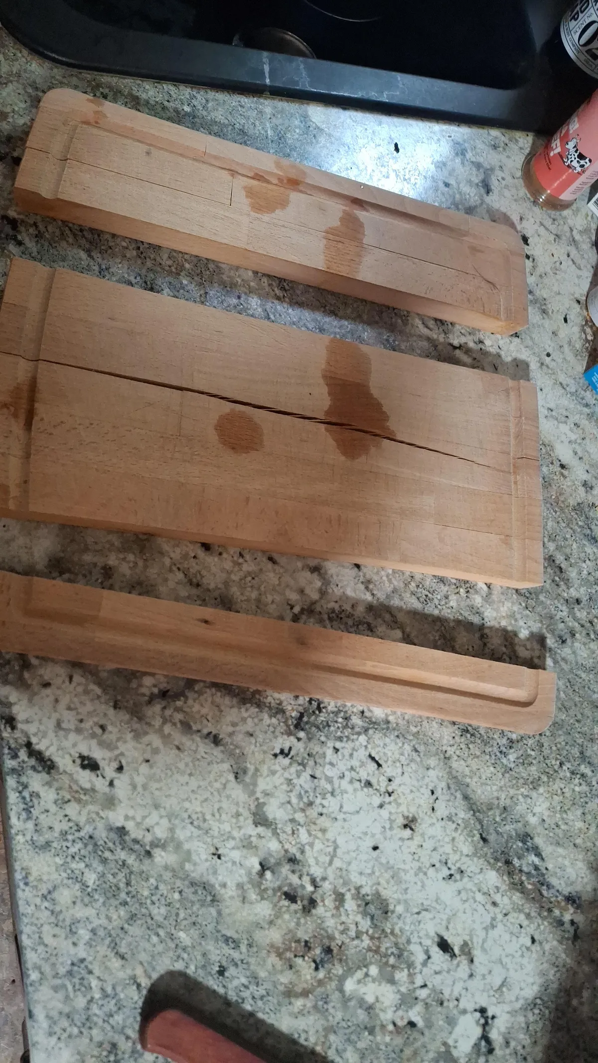 My wife decided to wash our new cutting board