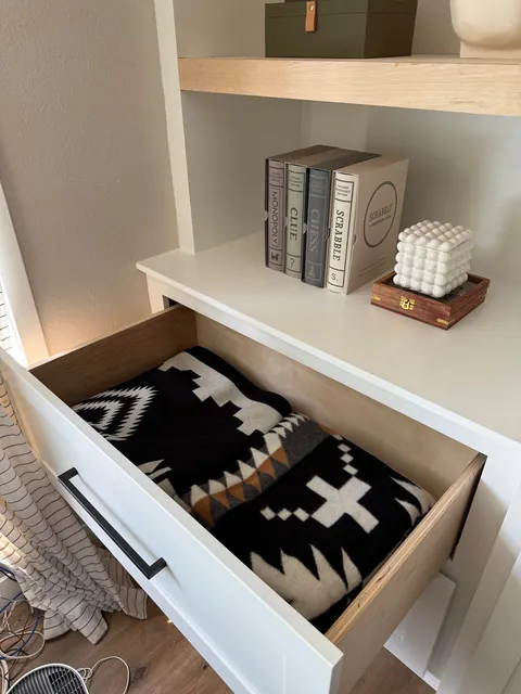 Built this over the longest ‘weekend project’ ever. Finally finished my first set of built-ins in my home!