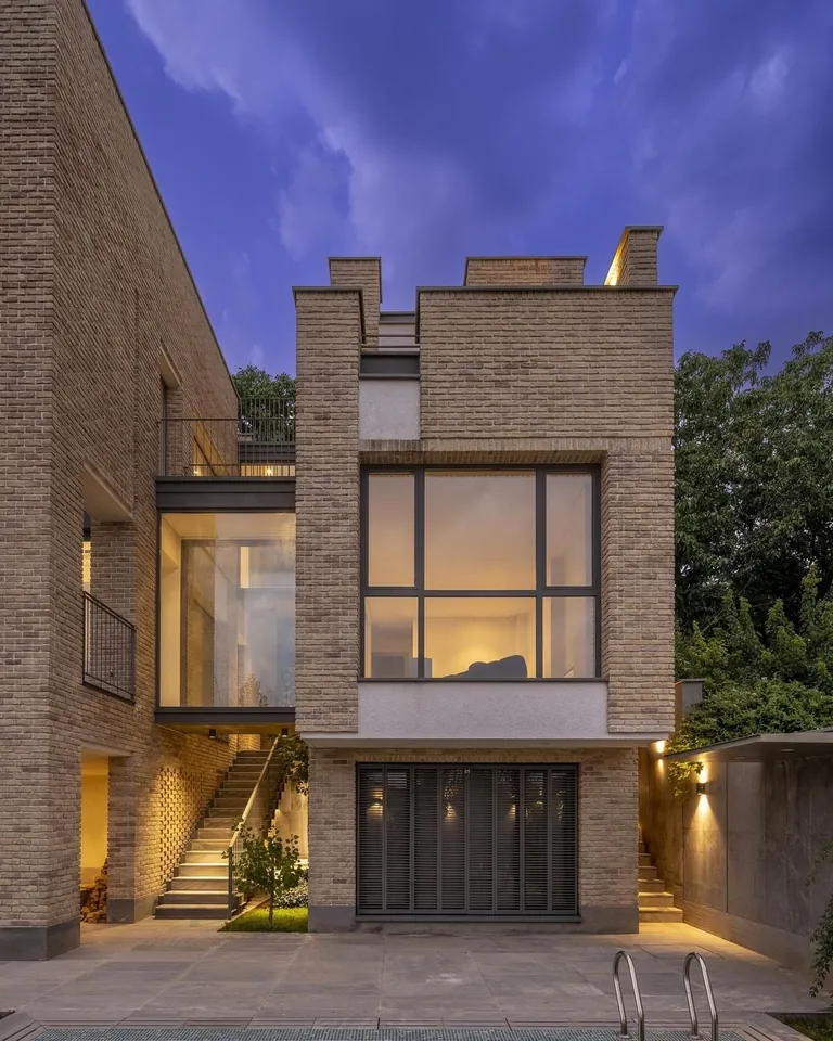 Brick - some contemporary residential buildings, iran. 