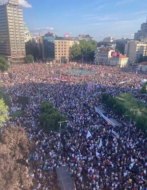 Massive protest in Serbia-The student’s ultimatum to the government expires today at 21:00, after which traffic blockades are expected