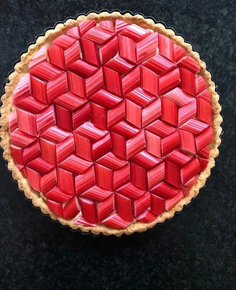 Rhubarb Frangipane Tart