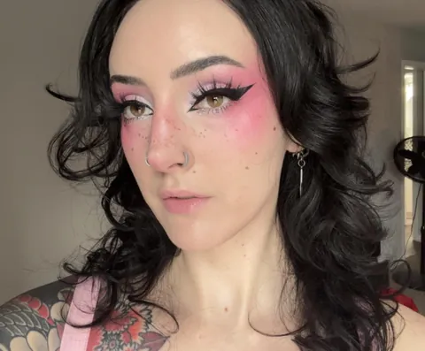 Blush-centric look for NYE