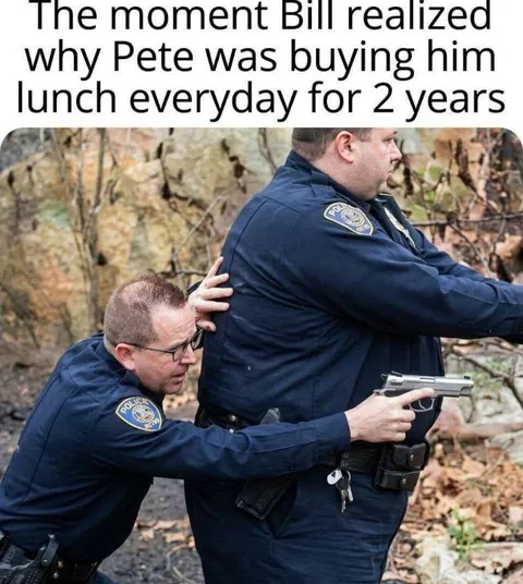 Why ur colleague buy u lunch regularly....