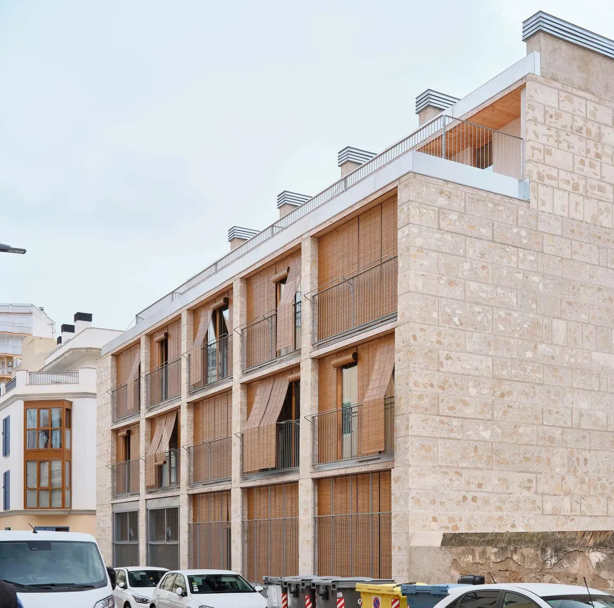 Social Housing in Mallorca, Spain made of local stone- Harquitectes (2021-2022)